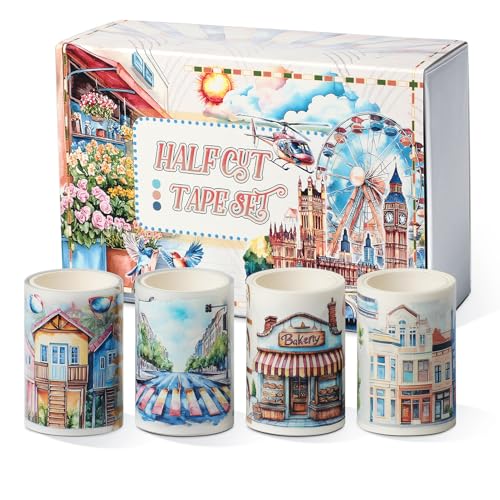 Snycler Pre-Cut PET Washi Tapes- 4 Rolls The World - color: The World