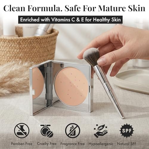 Magic Minerals Powder Foundation 2pc Set by Jerome Alexander - Dark - color: 04 Dark