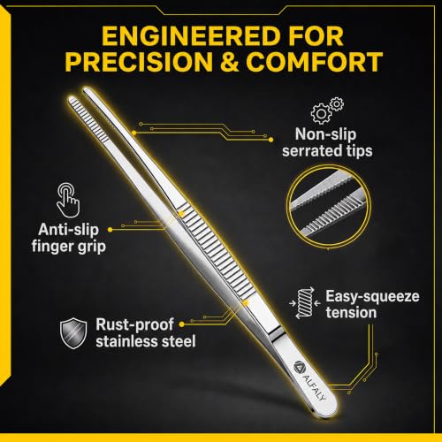 2pcs 10" long Tweezers for crafts & Plants - Large Tweezers Multi Purpose - size: 10"
