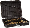 Metric 230 Pieces Titanium Twist Drill Bit Set, 135° Tip High Speed Steel, Size from 1mm up to 10mm, Ideal Drilling in Wood/Cast Iron/Aluminum Alloy/Plastic/Fiberglass, with Hard Storage - size: Metric 230 Pieces Drill Bit Set 135°