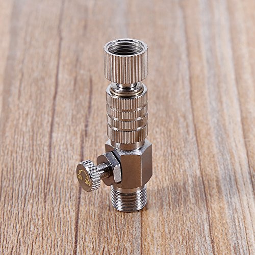 Airbrush Fitting Quick Release Disconnect Coupler Connection Fitting Adapter with Airbrush Airflow Adjustment Control Valve 1/8 inch