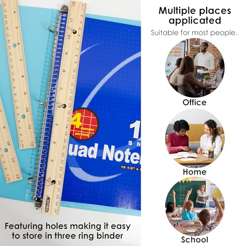 BAZIC Products 12 in Wooden Ruler, Inch & Metric (30 cm), 288-Case - size: 288-Pack