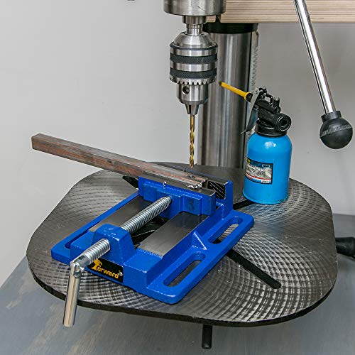 Forward Q194A 4 Inch Drill Press Vise Portable Bench Vise with Slotted Base - size: 4 Inch