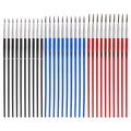 MECCANIXITY 30Pcs Miniature Paint Brushes(Black #0/Blue #00/Red #000) - color: Black/Blue/Red, size: #0/#00/#000