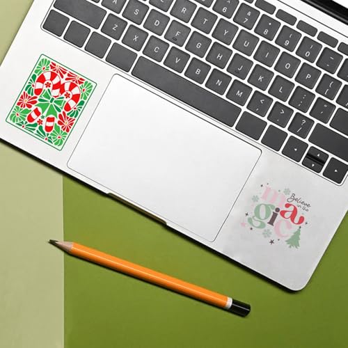 10pcs Merry Christmas Magic UV DTF Transfer Decals for Glass Cup Rub on Pine Tree UVDTF Cup Wraps for Ceramic Mugs Merry Bright Decoration Applique - style: CD23