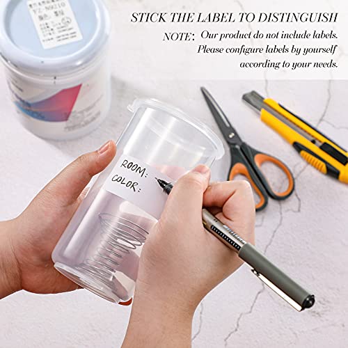 Geiserailie 13oz Touch up Paint Containers Paint Storage Cups, 4 Pieces