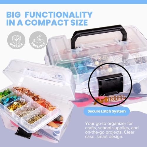ArtBin Small Project Box with Lift-Out Tray, Clear