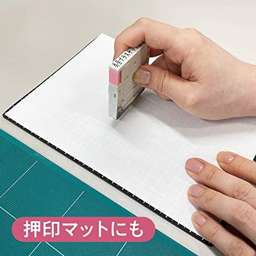 Kyoei Plastics WMS-B6-BL Writing Mat, B6, Black, Grid