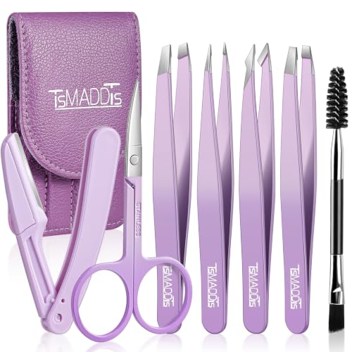 TsMADDTs Eyebrow 7-Piece Precision Facial Hair Kit - color: Lavender