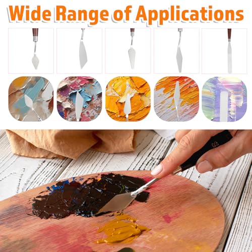 27 Piece Stainless Steel Palette Knife Set, Painting Knives