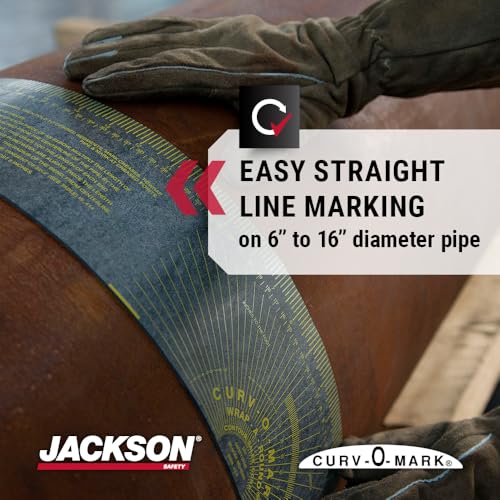 Jackson Safety Pipe Measuring Tool - Wrap-A-Round Tape Pipe Fitting Tool (Multiple Sizes and Heat Ratings) - size: XX-Large, style: 550⁰ F Heat Rating