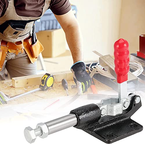 Utoolmart Adjustable Toggle Clamp, Pull Button Quick-Release Push Pull Action Toggle Clamp 851 Lbs Capacity High Carbon Steel GH-304-EM Toggle Clamp - size: GH-304-EM 1pc