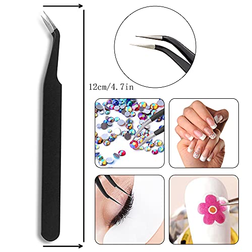 Kaychan Rhinestone Picker Tool,2 Bedazzling Pen ，4 Extra Wax Tips&Tweezer
