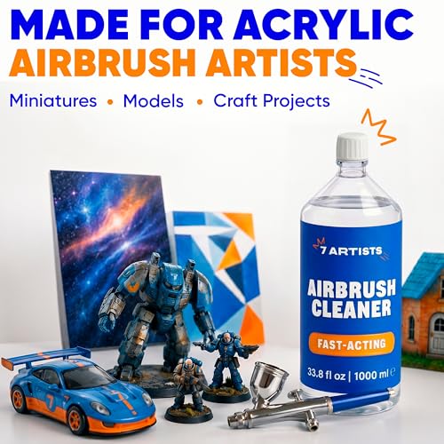 Airbrush Cleaner 33.8 fl oz - Cleaning Solution & Paint Remover