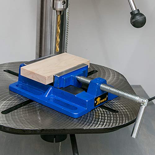 Forward Q194A 4 Inch Drill Press Vise Portable Bench Vise with Slotted Base - size: 4 Inch