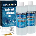 HOMY ARTY Airbrush Cleaner Kit 39.56 fl oz - with Nozzle Cleaner & Cleaning - size: 39.56fl oz
