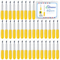 THANMAO 40 Pcs Fine Point Replacement Blades Compatible with Explore Air 2/Air 3/Explore 4/Maker/Maker 3/Maker 4 Cutting Machines(Yellow 30 Degree Fine Point Blades) - color: Yellow 30 Degree Fine Point Blades