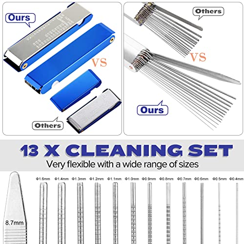 Valchoose Carburetor Cleaning Kit, Multi-Size Jet Clean Tools, 1 Set - style: 1 set with 1 needle