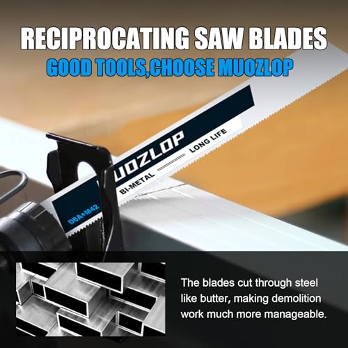5Pack 12inch 18TPI Metal Reciprocating Saw Blades Set - size: 18TPI/12 inch