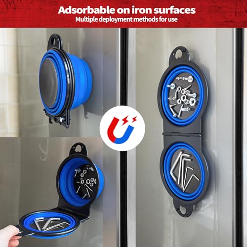 Magnetic Trays, Magnetic Bowl for Screws, Magnetic Tool Tray (blue2.0) - style: blue2.0