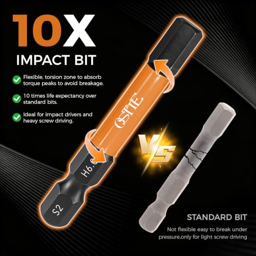 25Pcs Allen Wrench Drill Bit Set, 2" L Metric&SAE, S2 Alloy Steel - size: 2" 25pcs(Metric&SAE)