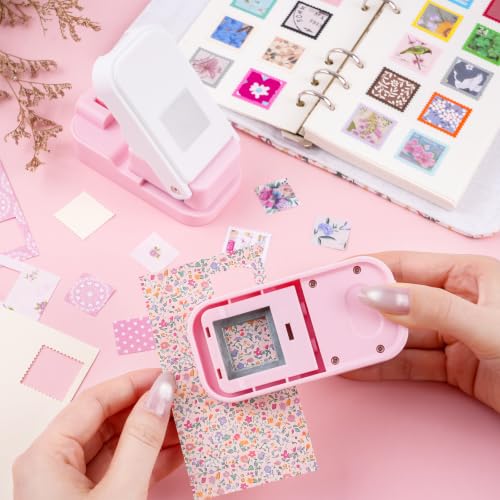 0.83inch Square Punch, Square Craft Punch for Junk Journal - color: 0.83x0.83" Square Punch Pink
