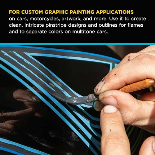 Custom Shop Vinyl Fineline Pinstripe Tape, Blue 1/16" x 36 Yard Roll - size: 1/16-Inch x 36-Yards