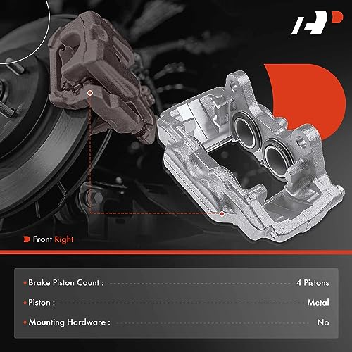 A-Premium Front Right Passenger Disc Brake Caliper without Bracket - style: Front Passenger Side