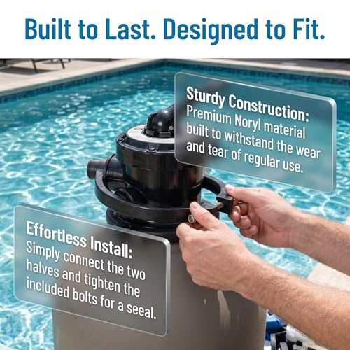 GMX600NM Flange Valve Clamp For 8-8.5in Above Ground & Ground Pool Filters