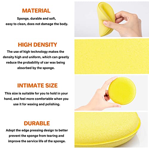 PSLER 30PCS Foam Applicator Pads - Car Wax Applicator Pads for Detailing