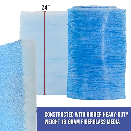 Master Airbrush Elite Paint Spray Booth Exhaust Filter Roll 24" x 300' - size: 24 inches x 300 Feet