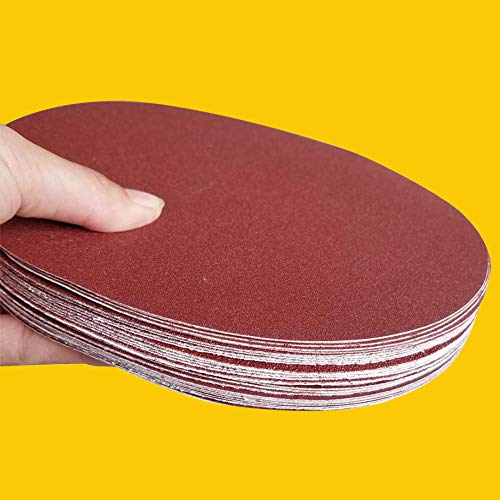 30 PCS 8 Inch NO-Hole PSA Aluminum Oxide Sanding Disc, Self Stick(5 Each of 60 100 150 180 240 400 Grit) - style: 8 Inch