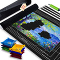 Roll Up Puzzle Mat 2000Pc Storage Bag,8 Trays Air Pump Portable Board Hold - size: 2000 Pieces