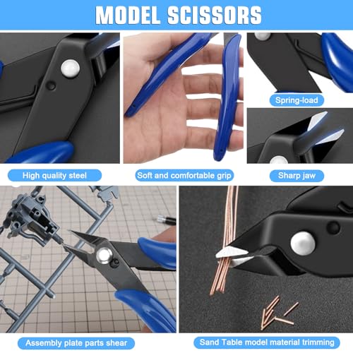 Professional 25PCS Gundam Model Tools Kit Hobby Building Tools Craft Set Gundam Modeler Basic Tools for Basic Model Building, Repairing and Fixing - color: 25pcs