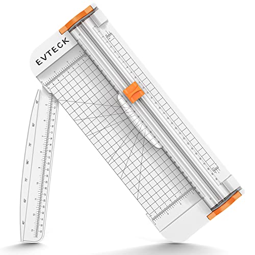 Evteck A4 Paper Cutter Slider Trimmer for Cardstock Photo Vinyl - color: White