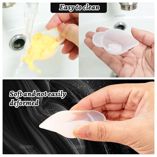 AUEAR, 20 Pack Silicone Mold Cup Dispenser Resin Mini Measuring Cups for DIY Epoxy Craft - size: 20 Pack
