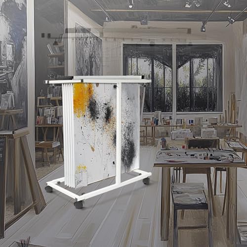 Mobile Blueprint Holder Rack Stand for for 30"/36"/42" Clamps - size: White
