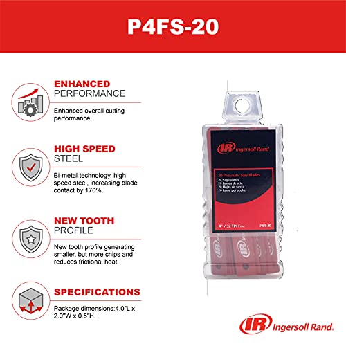 Ingersoll Rand P4FS-20 Air Reciprocating Saw Blade Pack