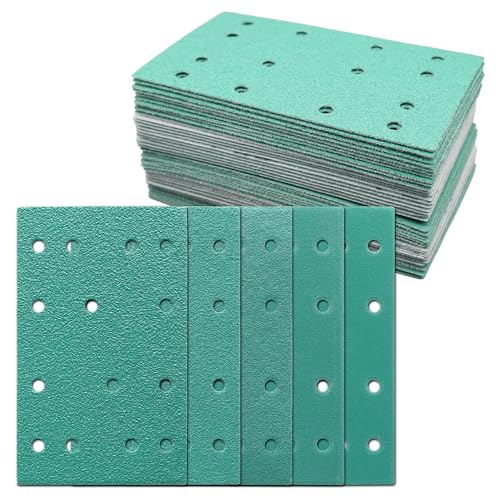 3x5 Sanding Sheets 80x133mm Sandpaper for RTS 400, 60-220 Grit, 50 Pcs