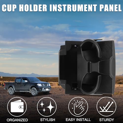 Cup Holder for Nissan Frontier Practical No.96965ZS00A | Instrument Panel Drink Holder Gray 1 Pcs