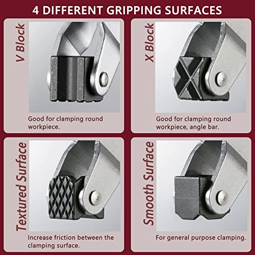 Cantilever No-Twist Deep Throat T-Handle Multi-Purpose Lever Clamp, CTC-2" - size: 2"