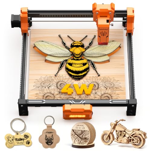 ACMER S2 Laser Engraver Machine, 4000mW Laser Cutter Engraving Machine - color: Pack-003