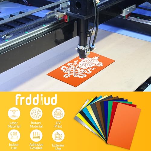 Laser Engraving Blank ABS Double Color Plastic Sheet (12 Color) - color: 12 Color
