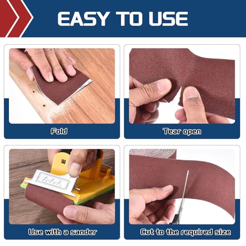 Sandpaper Roll 1Inch 26FT 320Grit Aluminum Oxide Emery Cloth Roll - size: 1 Inch x 25 Feet 320 Grits