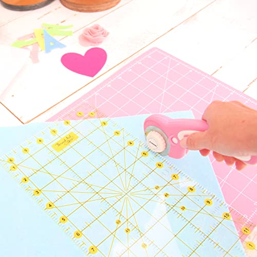 Threadart Rotary Cutter Set - 45mm Cutter, Mat & Ruler - size: ROTARY CUTTER SET