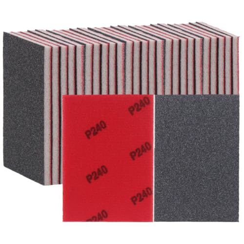 30PCS Sanding Sponge Set Ultra Fine Soft Hand Sander Block 240Grit - size: #240 Particle size