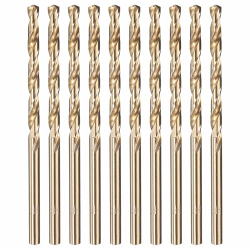 12pcs Micro Drill Bit #28 Diameter 3.569mm M2 HSS 135° for Metal - size: #28 (3.569mm)