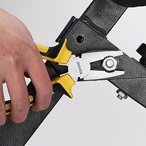DOWELL Lineman's Pliers - 8 Inch Combination Pliers with Cutter - size: 8" Lineman's Pliers