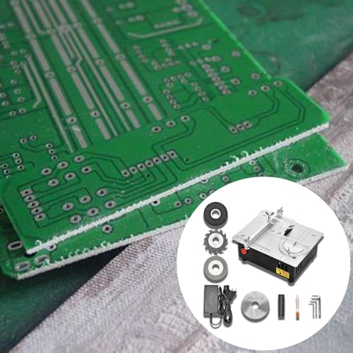 Precision Mini Electric Table Saw, DIY Hobby Handmade Woodworking Bench Cutting Machine Adjustable Cut Depth Small Desktop Saw for Miniature Wood Craft (Regular style) - style: Regular style