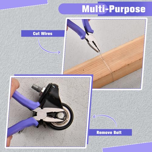 4.5 Inch Mini Lineman's Pliers with Wire Cutter - size: 4.5" Lineman's Pliers with Wire Cutter